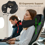 Load image into Gallery viewer, Cozary U Shaped Travel Pillow, Neck Pillow with Ice Silk Cover
